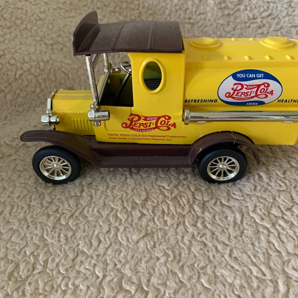 Golden model Pepsi truck.